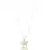 Colar Borboleta c/ Pedras em Gota 45CM