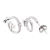 BRINCO PRATA ARGOLA CURVA ZIRCÔNIA C/ PÉROLA 3MM - comprar online