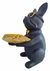 Estatueta Buldogue francês com Bandejas dourada Porta Objetos. - comprar online