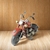 Escultura miniatura colecionável "Moto Red Fire " em metal. Escala 1:18 - Produto Nacional