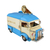 Escultura Miniatura Colecionável Carro Trailer Ice Cream Shop Azul. Escala 1:18 Verito - comprar online