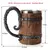Caneca térmica "Coleção Barril de Madeira Viking" 500ml. Importado