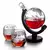 Conjunto Decanter de luxo para Whisky "Volta Ao Mundo" com dois copos em vidro. Importado na internet