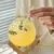 Copo "Luna" em vidro com suporte em madeira. Importado. - loja online