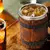 Caneca térmica "Coleção Barril de Madeira Viking" 500ml. Importado na internet