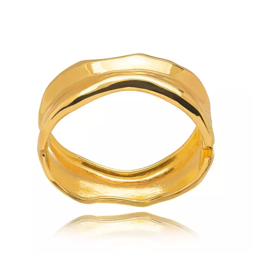 Bracelete Semijoia Liso - Ouro (Cód. 143594)