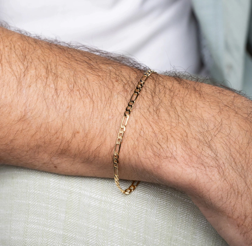 Pulseira Semijoia Masculina Liso