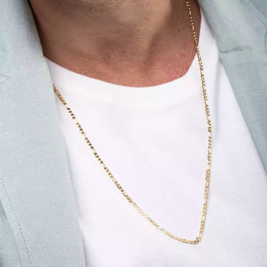 Colar Masculino Elo 3x1 Liso