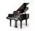 hot sales grand piano Pearl River RS160 Ebony Polish Golden hardware All Spruce Soundboard Roslau Strings Made in Germany - Marinos Music