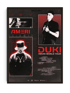 Cuadro Decorativo | Duki Ameri | 30x40cm Vidrio - comprar online