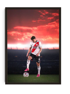 Cuadro Decorativo - Julian Alvarez River | 30x40cm Vidrio - comprar online