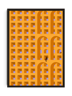 Cuadro Decorativo | Arquitectonico / Arquitectos | 30x40cm Vidrio - comprar online