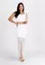 Conjunto Cropped e Saia de Renda com Fenda Lateral Branco - C0001 - comprar online