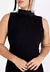 Vestido De Renda Midi Gola Alta Preto | VRP3 - Zéshop