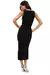Vestido Feminino Decotado Midi Fenda Social Festa REF: VRP18 - comprar online