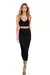 Conjunto Saia Tubinho Midi com Cropped Alcinha - VRP224