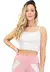 Cropped Fitness Alcinha Basic Branco REF: CC3 - comprar online