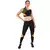 Conjunto Fitness Cropped + Calça Legging Preto e Amarelo REF: LX036 na internet