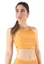 Cropped Top Fitness Alcinha Basic Amarelo REF: CC25 - comprar online