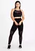 Conjunto Fitness Top Cropped e Calça Legging Detalhe Transparente REF: LX117 - comprar online
