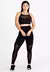 Conjunto Fitness Top Cropped e Calça Legging Detalhe Transparente REF: LX117 na internet