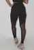 Calça Legging Fitness Preto Detalhe Tule Transparente REF: LX119 na internet