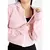 Casaco Fitness Feminino Rosê com Branco - LX143