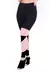 Calça Legging Fitness Preto com Detalhe Rosê - LX149