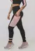Calça Legging Fitness Feminina Preto Rosê - LX152 - Zéshop