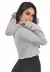 Casaco Feminino Moletom Cinza Capuz REF: CSC3 - Zéshop