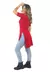 Blusa Feminina Long Line Vermelho - VSC14 - comprar online