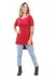 Blusa Feminina Long Line Vermelho - VSC14