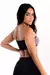 Cropped Tomara que Caia Preto com Violeta REF: LX265 - comprar online