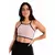 Cropped Alcinha Preto com Tela Rose REF: LX277