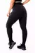Calça Legging Fitness Academia Preta com Detalhe Lateral em Vivo Branco Cintura Alta REF: SV36 na internet