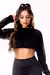 Top Cropped Fitness Academia Manga Longa com Tela Dry Fit REF: SV21 - comprar online