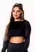 Top Cropped Fitness Academia Manga Longa com Tela Dry Fit REF: SV21