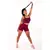 Conjunto Fitness Short Cintura Alta + Cropped Marsala com Elásticos em X Racy REF: CCA4