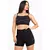 Conjunto Fitness Short Cintura Alta + Cropped Preto com Elásticos em X Racy REF: CCA4 - comprar online