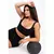 Conjunto Fitness Short Cintura Alta com Cardaço Fake + Cropped Preto Alça Dupla REF: CCA7