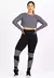 Conjunto Fitness Cropped e Calça Legging com Detalhes de Renda em Cinza REF: LX147 na internet