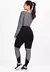 Conjunto Fitness Cropped e Calça Legging com Detalhes de Renda em Cinza REF: LX147 - Zéshop