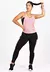 Conjunto Fitness Calça Legging com Bolso em Tela Dry + Regata de Tela + Top Tomara que Caia Preto com Rosé REF: FRD3 na internet