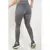Calça Legging Cintura Alta Assimétrica com Detalhe em Tulê Cinza com Rosé - FDR10 na internet