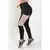 Calça Legging Cintura Alta Preta com Bolso em Tela Rosé - FDR11