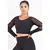 Cropped Manga Longa com Tulê Preto REF: FDR18 - comprar online