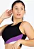 Cropped Metamorfose Preto com Detalhe Lateral Roxo e Branco | MTF4 na internet