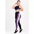 Calça Legging Metamorfose Listra Lateral Branco e Roxo - MTF5 - Zéshop