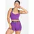 Imagem do Conjunto Metamorfose Cropped + Short Legging Elástico Cruzado Racy Roxo | MTF12