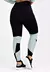 Calça Legging Metamorfose Preto com Detalhe Verde | MTF24 na internet